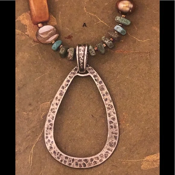 Silpada Hammered Oxidized Sterling Silver Necklace. - Picture 2 of 5